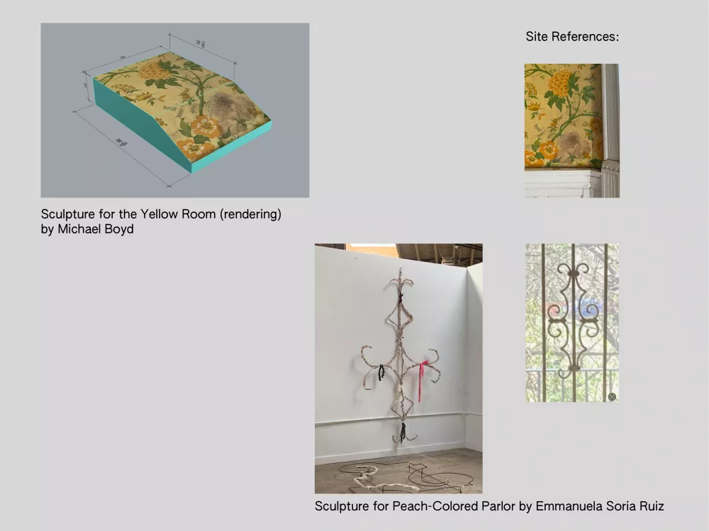 Artworks by Michael Boyd and Emmanuela Soria Ruiz